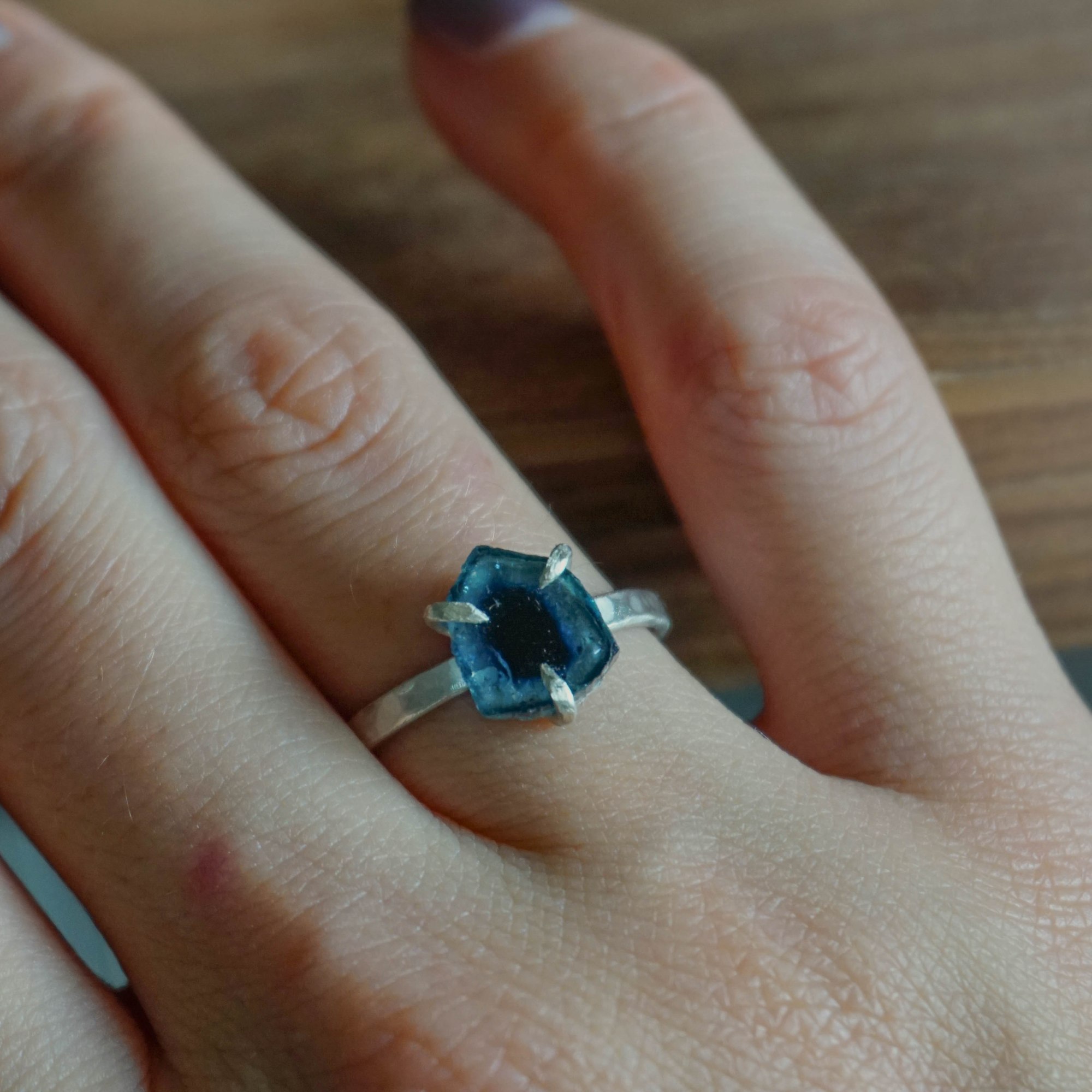 Blauwe watermeloen toermalijn